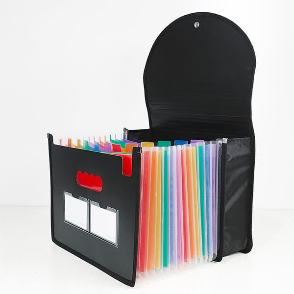 1. A4 Harmonikkakansio, 25 lokeroa, verkkotaskulla, Design Pape