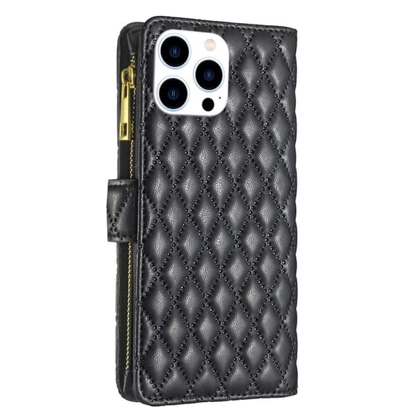 BINFEN iPhone 16 Pro Max -kotelo, timantti, monitoiminen, musta 129 129