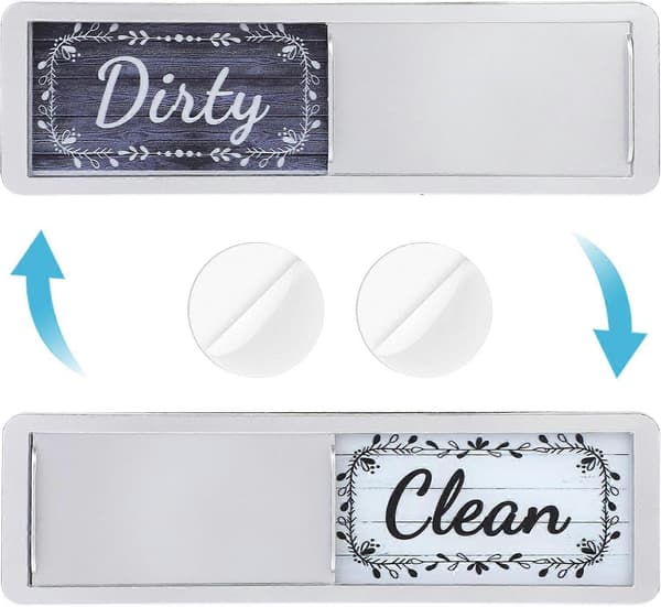 1 Clean Dirty Dishwasher Magnet, Double-Sided Magnetic Dishwasher Indicator