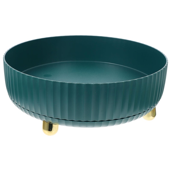 1 stk. Diverse Hylde Roterende Opbevaringsstativ Køkken Organizer Krydderi Stativ Grøn 28X28X10CM Green 28X28X10CM