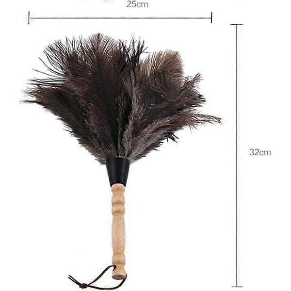 Wood Handle Cleaning Duster - Anti-static Fur Brush