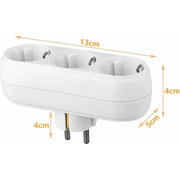 Socket, power strip with 3 sockets, (3500W/16A)