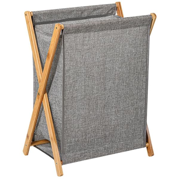 Wooden Foldable Laundry Hamper for Dirty Clothes, for Bathroom, Balcony, Bedroom, Laundry Room