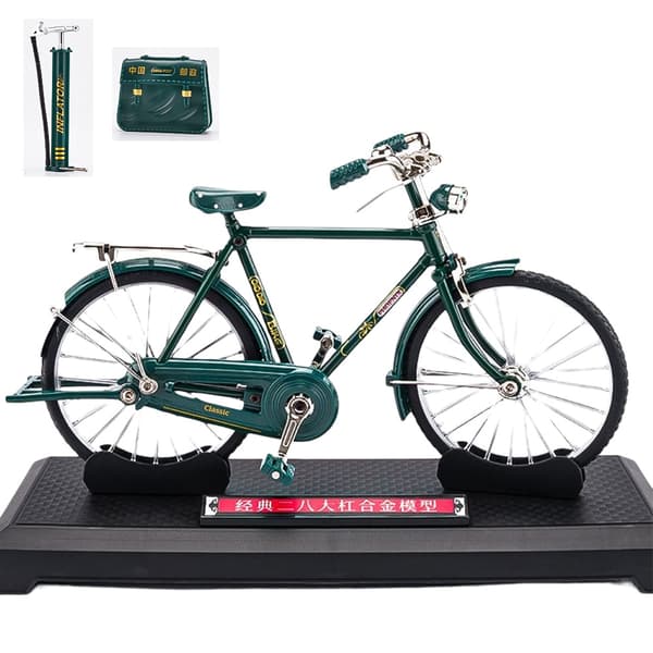 Retro Cykelmodel Kit, Miniaturmetalpynt til Kunstsamling, Legetøj til Børn - Perfekt