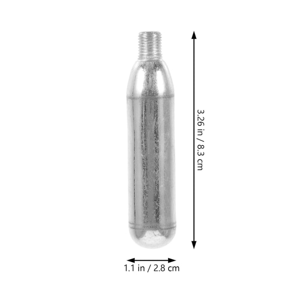 6 stk. CO2 Special Gas Tank Under Water Gas Tank Svømning Livredning Armbånd Gas Tank Sølv 8.3X2.8cm Silver 8.3X2.8cm