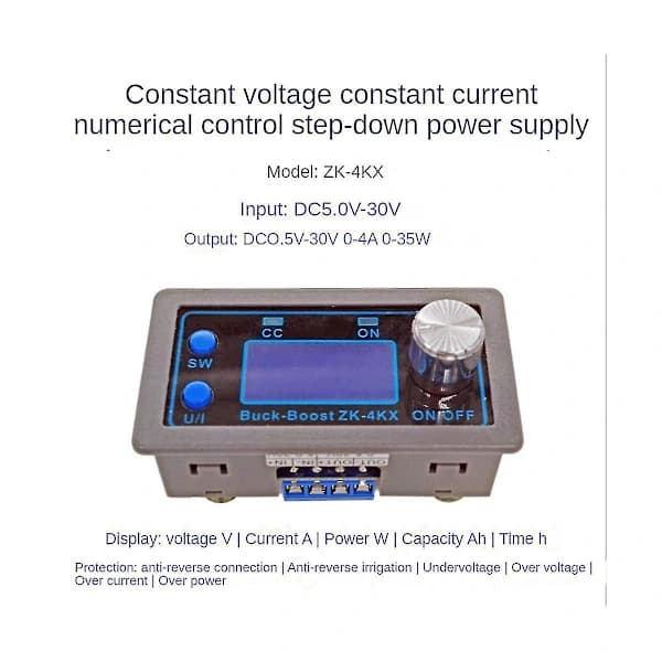 -4kx Boost Converter Cc Cv 0.5-30v 4a Modul Justerbar Regulert Atory Supp