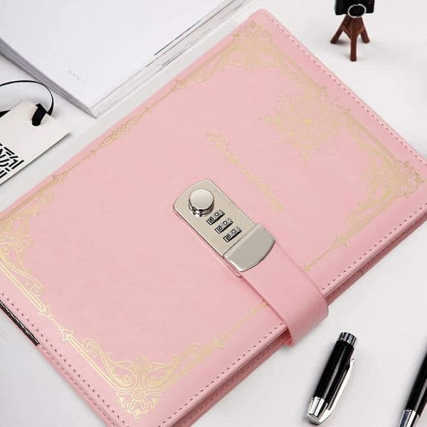 Diary with Lock for Girls, Diary with Combination Lock for Women, Journal with Lock, Locked Diary for Boys Gift