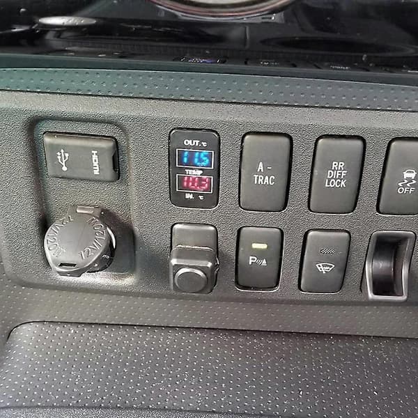 Dobbelt temperaturvisning inde i og uden for bilen Dobbelt temperatursensor til Prado Prius