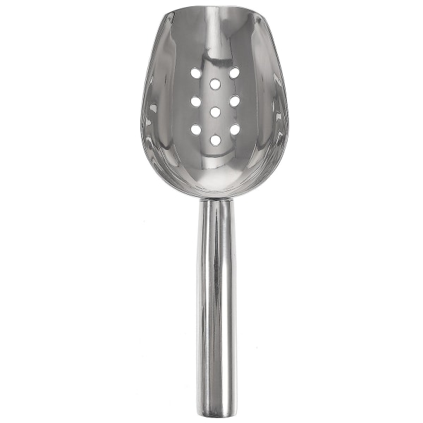 Rostfritt stål Skopa Is Skopa Dräneringshål Popcorn Skopa Is Skopa Hål Metall Ice Scoop För IsmaskinSilver20,4x7cm Silver 20.4x7cm