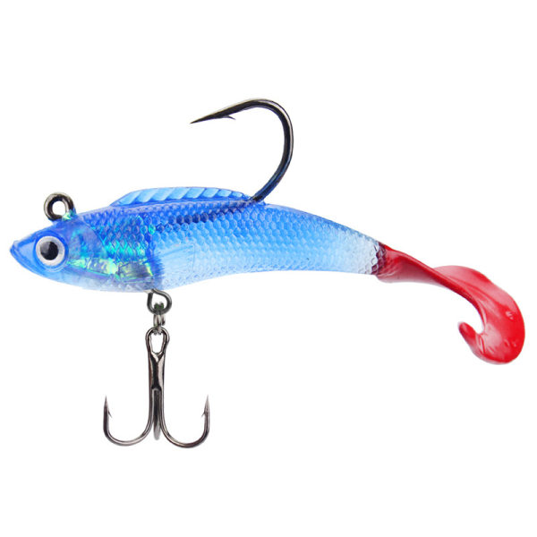 Isfiskelokk, Minnow Tail Fishing Spinner Agn med kobberblad, Rooster Tail Fishing Spinner lokker, Buzz Fishing Agn for