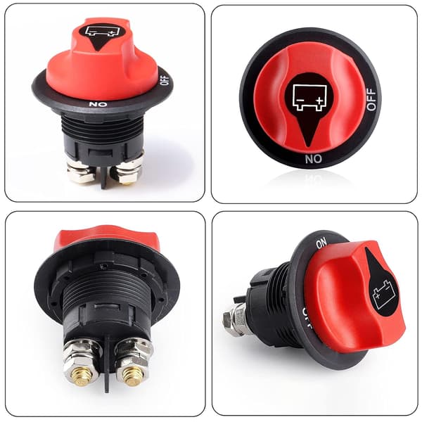 Batteriafbryder 12-48 V Batterihovedafbryder Maks. 32V DC 100A Kont 150A INT ON-Off Afbryder til Bil