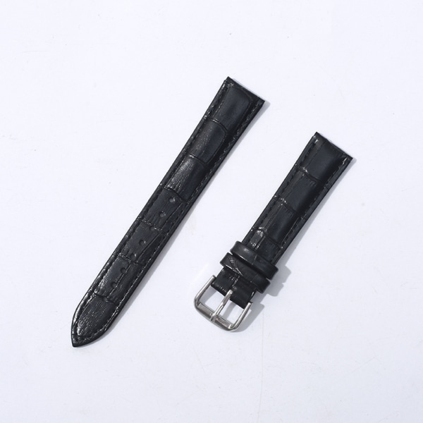 Läderarmband för klocka, utbytesrem, handledsband, läderarmband för klocka, läderband, utbytesband för klocka, svart 17,5 * 1 cm Black 17.5*1cm