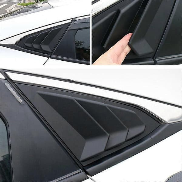 til Honda Civic 2016-2019 Mat Sort Bagrude Lameller Skodder Dæk Trim