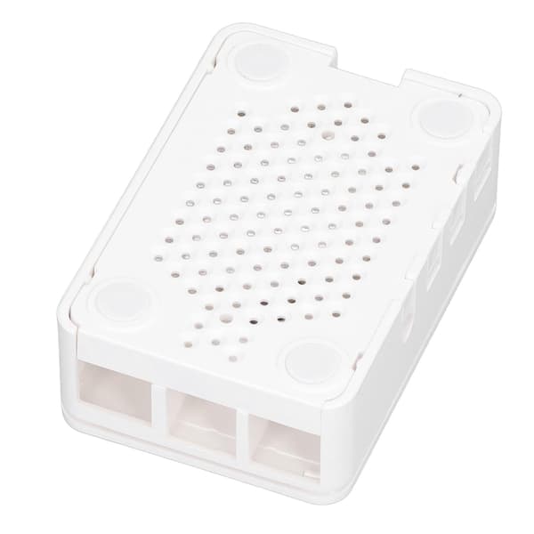 Futteral til Raspberry Pi 4 ABS Avtakbart Ripebestandig Varmeavledende Beskyttelsesdeksel Hvit