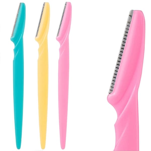 Øjenbrynskniv - Skægkniv i 3-pak MultiColor MultiColor 3st
