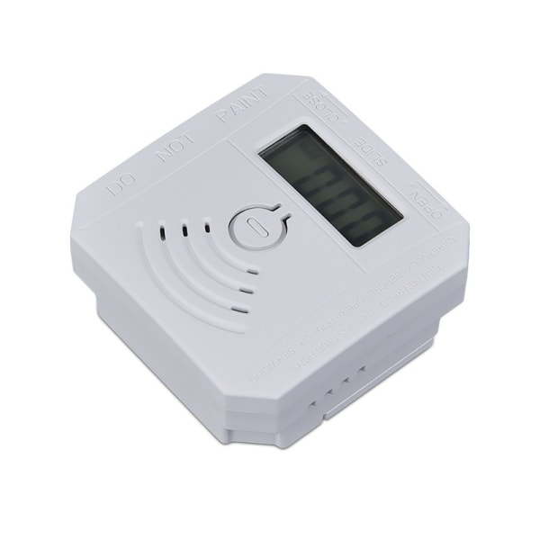 Kolmonoxiddetektor, CO-gasmonitor Larmdetektor uppfyller standarder, CO-sensor med LED digital display för hemmet, Depo