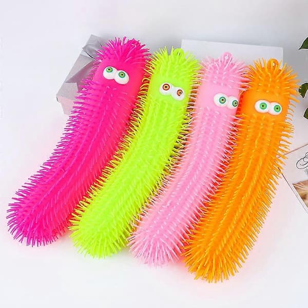 Glødende Squeezy Stress Relief Sensorisk legetøj Fidget Blinkende Pufferbold til voksne børn