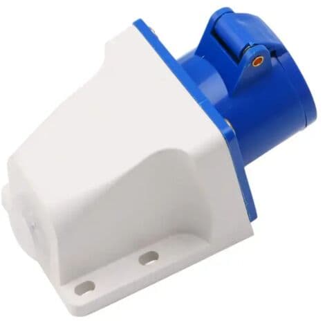 IP44 Waterproof Industrial Socket 16A 220-250V – 3-Pin 2P+E – For RVs and Power Tools – Surface Mounted
