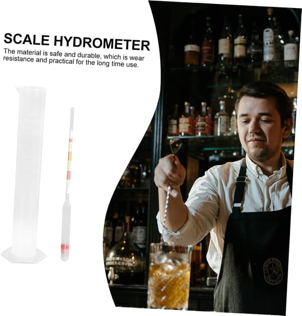 3 sæt hydrometer til vin alkohol hydrometer til brygning af vin værktøj måling til ølbrygning