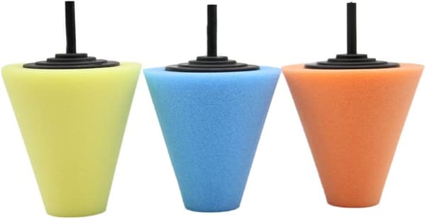 3 x Poleringshjul, Poleringssvamp, Borbits