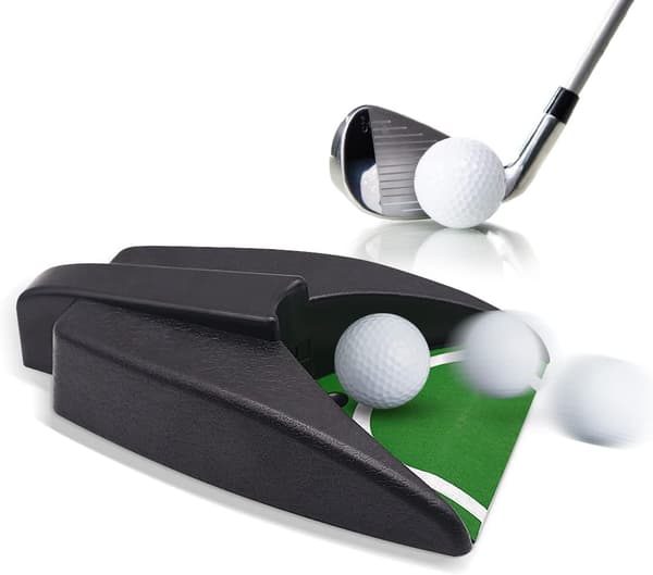 Automatisk golfboldputtemaskine, golfreturmaskine til træningsøvelse, indendørs golfputtehul