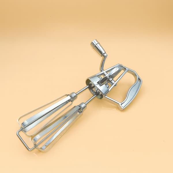 Manual Egg Beater Hand Crank - Rotary Hand Mixer Non-Electric Whisk for Baking & Mixing
