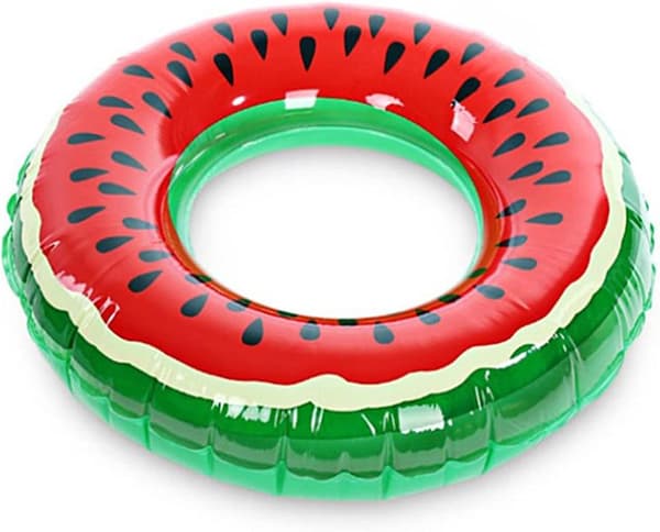 Oppblåsbar vannmelon for barn (1 enhet) fra 3 til 4 år