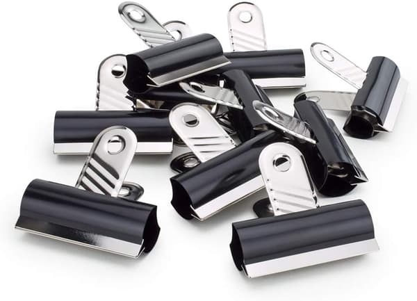 70 mm binders, svart, 10-pakning