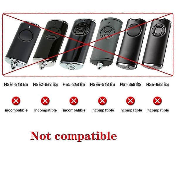 2-pack Remote Control for Garage Door Transmitter for HORMANN HSM4-868