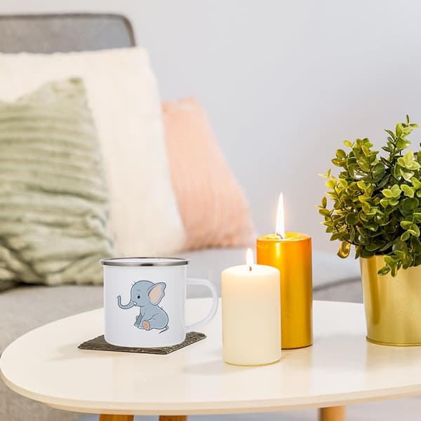 Gør-det-selv Krus Rustfrit Stål Kop Hvid Holdbar Sublimeringskrus til Kontor og Hjem Kaffe Te