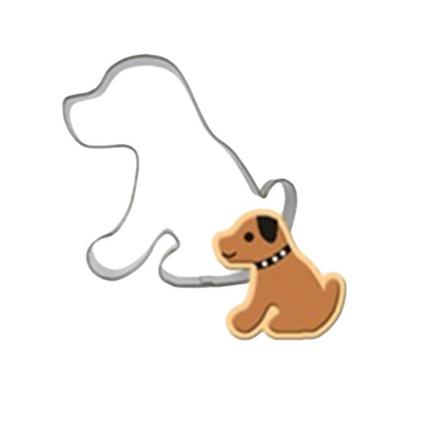 Ikke-klebende varmebestandig cookieform i rustfritt stål, tegneserie-dyremold, DIY bakeform, bakeutstyr for sjokolade, kjeks, fondant (a1228 hund) hund 1 stk dog 1PCS