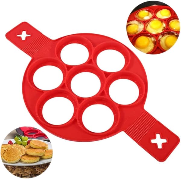 Silikonform for omelett, non-stick silikonform for pannekaker, eggflip P