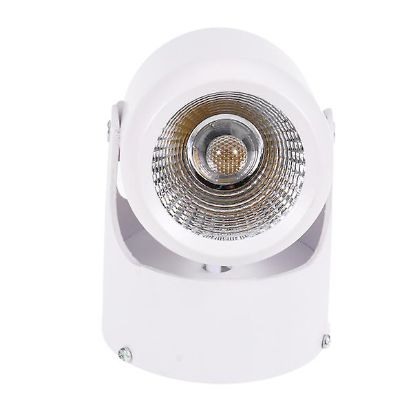 Innendørs 85-265v 7w LED-spotlight Justerbar Takdownlight Overflate Montert COB-belysning Aluminium W White