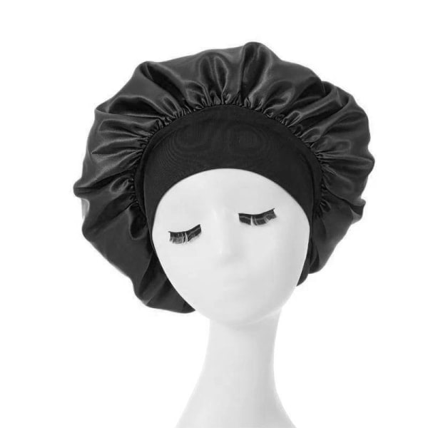 (Easter Campaign) High-quality sleeping cap - Protects your hair while you sleep Black one size