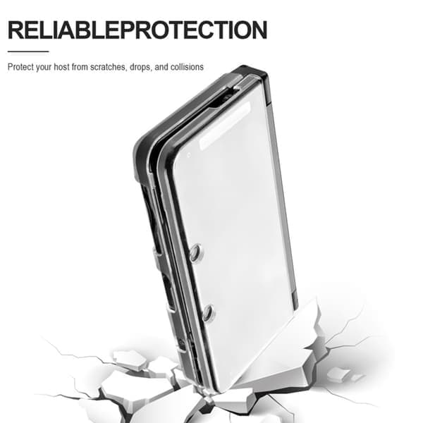 Transparent Crystal Case for New 3DS XL Game Console Hard Shell