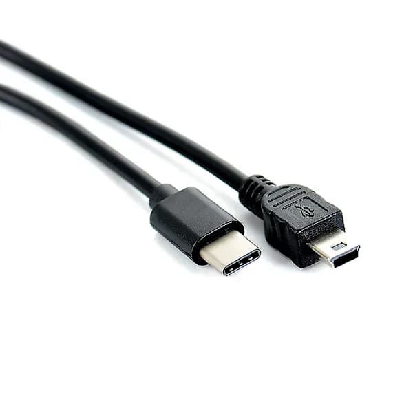 USB Typ-C till Mini USB-kabel USB-C hane till Mini-B hane adapteromvandlare