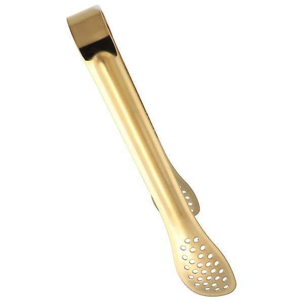 4 stk. 15 cm Mini Madserveringstænger i Rustfrit Stål Praktiske Isbiter Tænger Brødklips Hjemme Bar Tilbehør (yh55-b, Guld)Guld 4 stk Golden 4 pcs