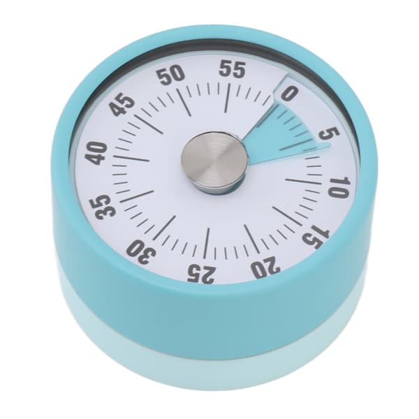 High Precision Stainless Steel Mechanical Kitchen Timer, Countdown Timer for Chefs, for Home and Study, Blue