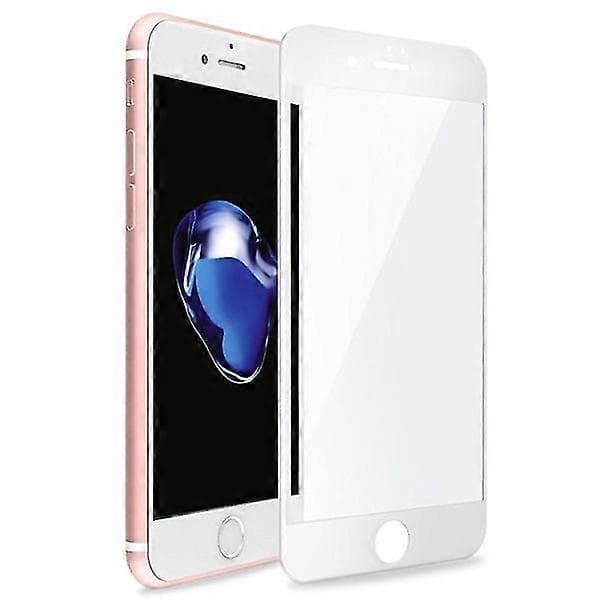 Näytönsuoja iPhone 8 Plus Karkaistu Lasi Valkoinen