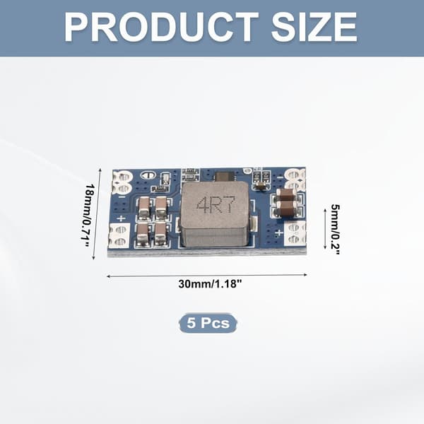 DC-DC Buck Converter Spændingsregulator Step Down Strømmodul MINI560 7-20V til 5V 5A til Justeringstransformere 5 Stk style_name - 5 Stk style_name