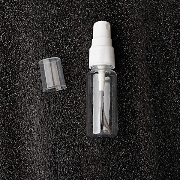 3 st Sprayflaskor, 20 ml Transparenta Sprayflaskor med Fin Dimma, Plast, Tomma, Återfyllningsbara, Atomiserare med Vikbara Lock - BPA-fri PET, Vit