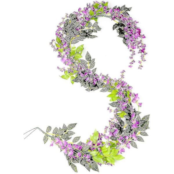 Wisteria Tekokukat Garland 4 kpl Kotiin Puutarhaan Hääkaareen Kukkakoristeluun