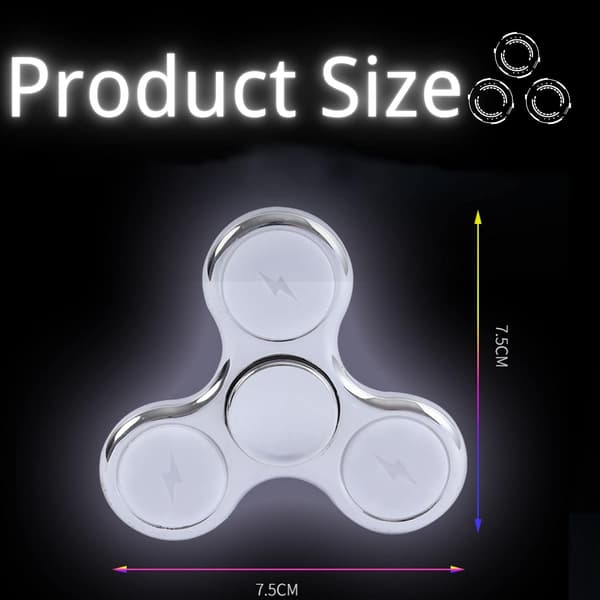LED Fidget Leketøy - 18 Mønsterendringer - Stresslindring for Barn/Voksne med ADHD