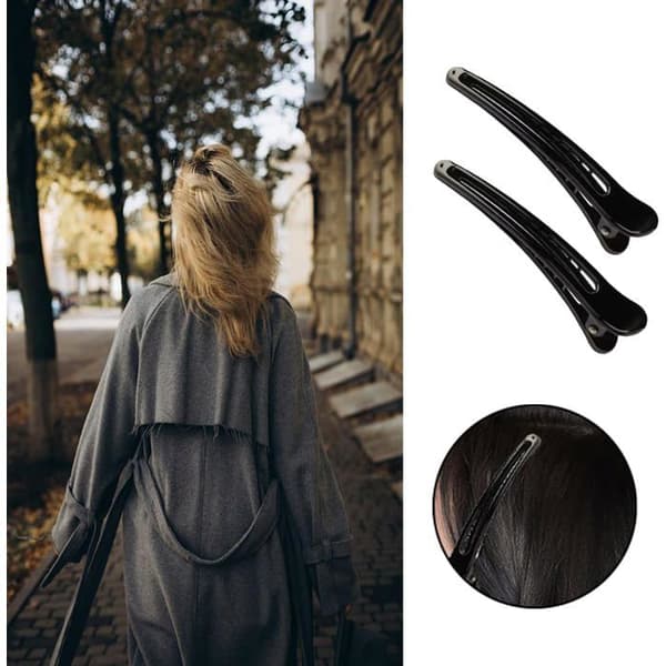 Duckbill Hair Clips with a Smooth, Non-Slip Surface, for Hair Styling and Makeup.
