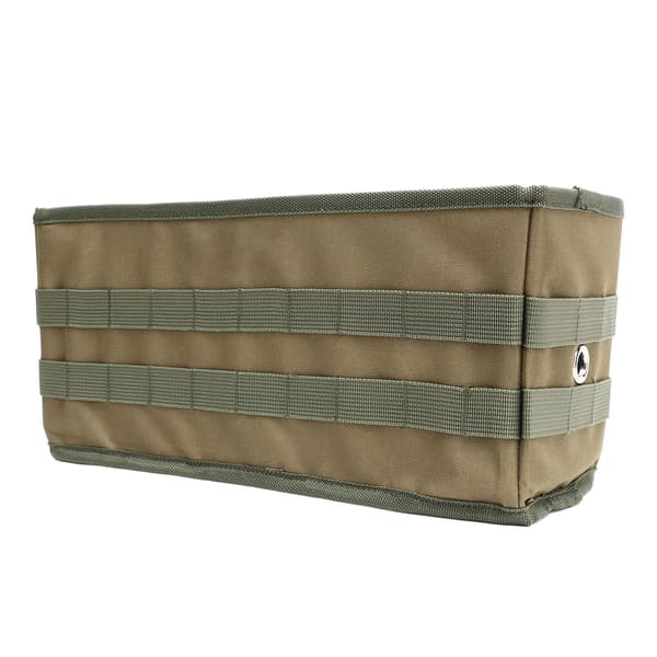 Camping Table Side Storage Bag 600D Oxford Cloth Portable Folding Picnic Table Cookware Hanging Bag for BBQ Picnic OD Green