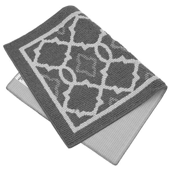 Inomhusmatta Entrématta Badrumsmatta Toalettsmatta Fotmatta Framdörr Entrématta Mörkgrå 80 Dark Grey 80X50CM