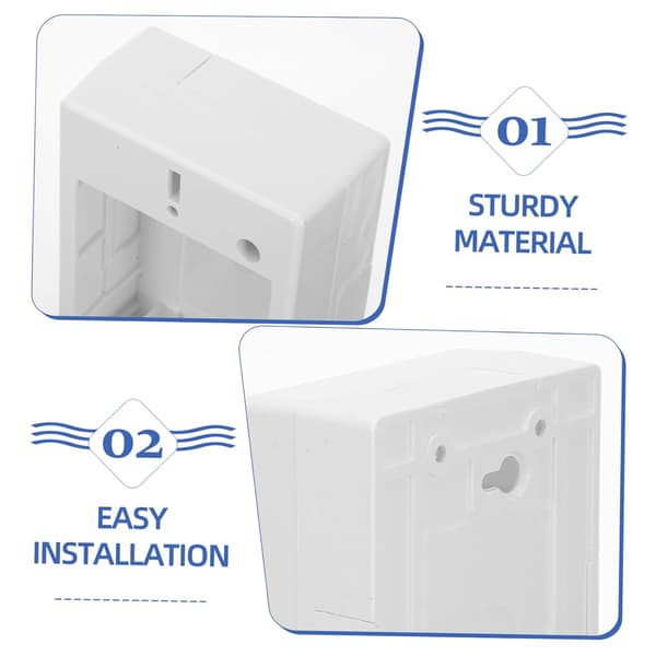 Model Surface Mounted Single Socket Box Versatile Indoor and Outdoor Use for Home