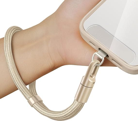 Håndleddsstropp Justerbar med Mobiltelefon Lanyard Pad Håndleddsstropp Myk Paracord Håndleddsstropp Kort Mobiltelefonstropp