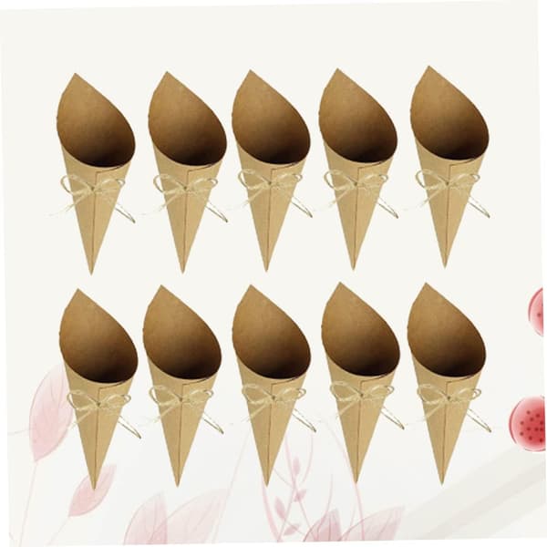 Elegant Concise Design Paper Decorations 50pcs Wedding Party Confetti Container with Wrapper Tube