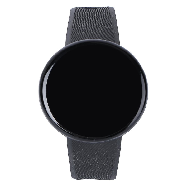 1,3 tommers fargeskjerm Touch Smart Watch Ip65 skritteller Mote Fitness Hjertefrekvens Søvnmåler Menn Dame Smart Armbånd D18 (svart)